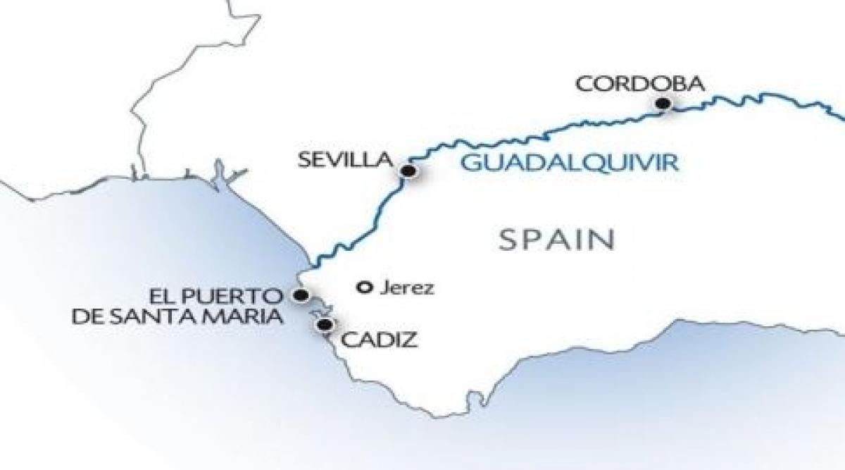 guadalquivir térkép