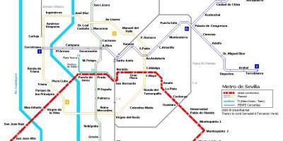 Térkép Sevilla metró