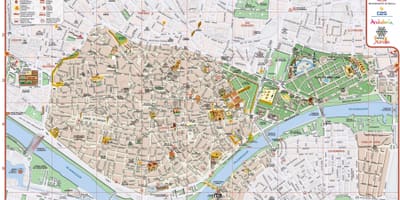 Térkép Seville városközpontjától 
