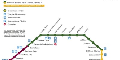 Metro Sevilla térkép