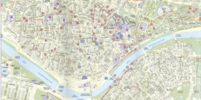 Street map Sevilla, spanyolország
